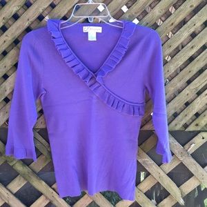 Dress Barn sweater 3/4 sleeve size small